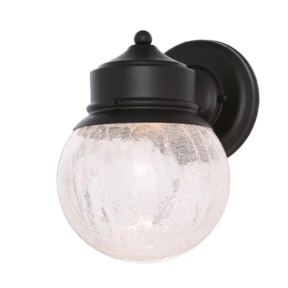 2-Pack Outdoor Wall Lights ✨Crackle Glass | LED | NEW in Box | Hardwired